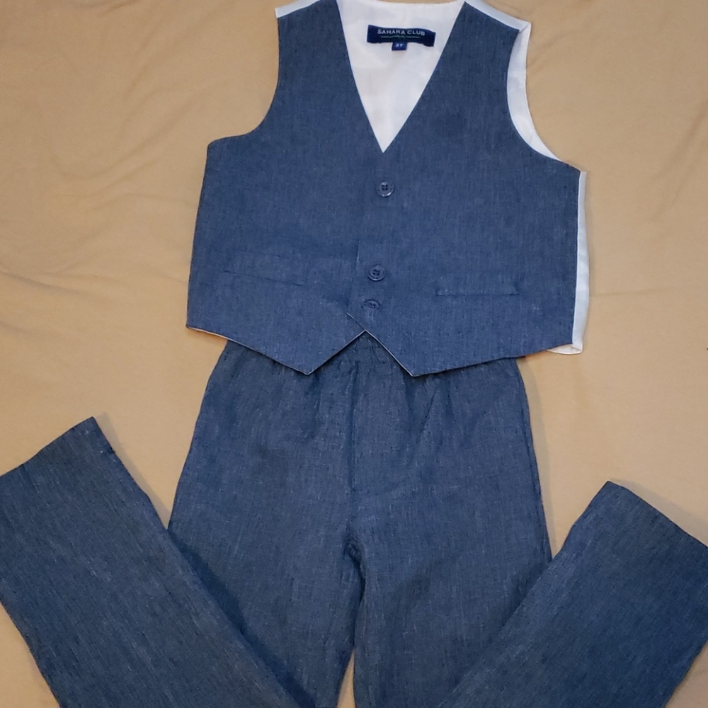 Boys vest and dress pants